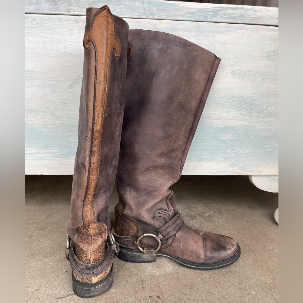 Steve Madden tall motorcycle boots